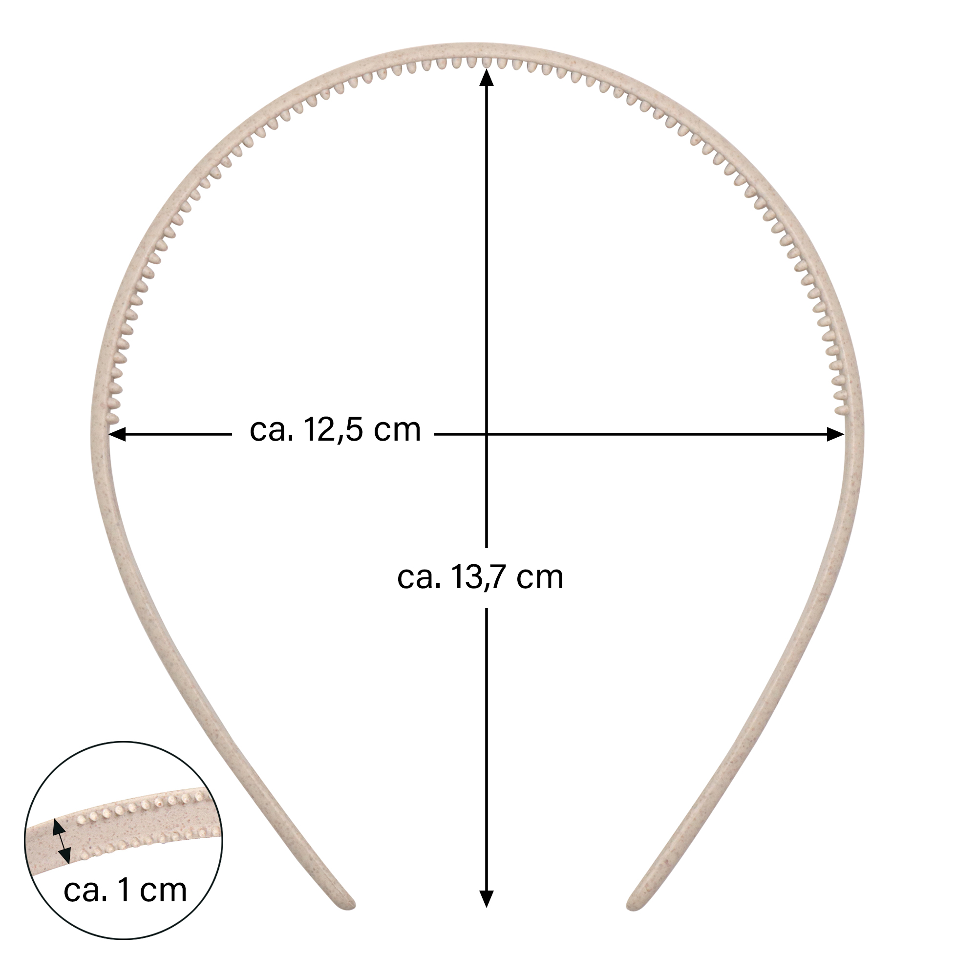 CHIARA AMBRA® Haarreif-Set, 4-tlg., mit Stroh
