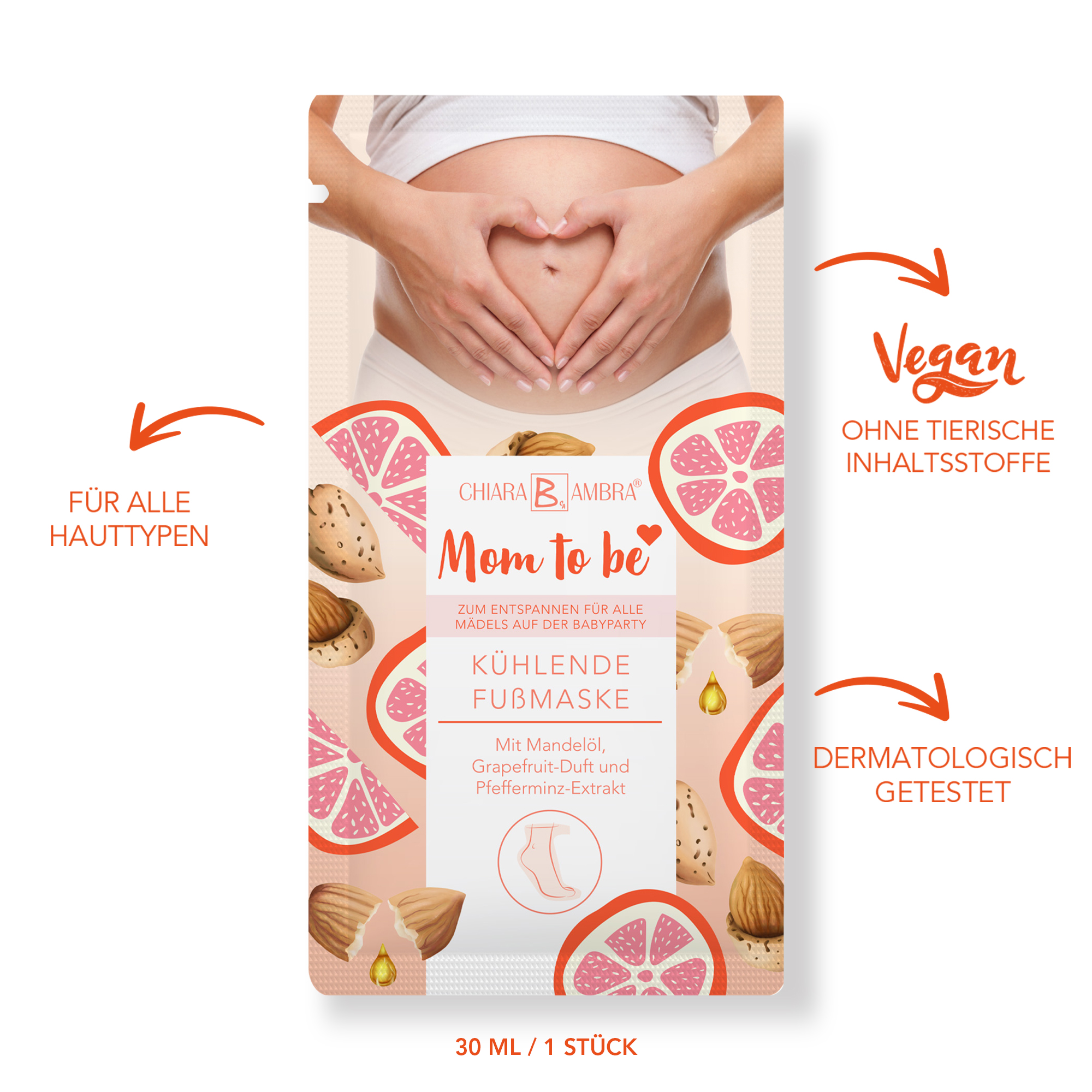 CHIARA AMBRA ® Cooling foot mask - value pack 3 pieces